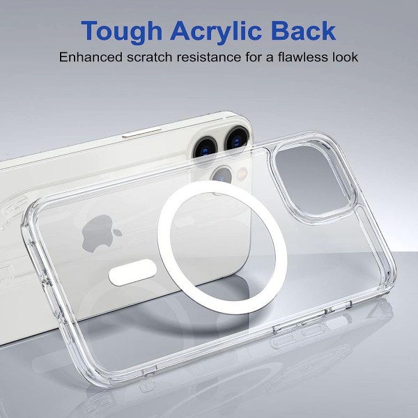 Crystal Clear Transparent Magsafe Back Case for iPhone 11 Pro Max