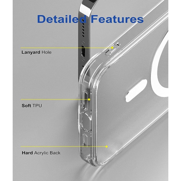 Crystal Clear Transparent Magsafe Back Case for iPhone 11 Pro Max