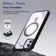 Black Clear Transparent Magsafe Back Case for iPhone 12