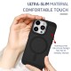 Premium Ultra Slim Mesh Design Shockproof (Black) Magsafe Back Case for iPhone 12