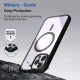 Black Clear Transparent Magsafe Back Case for iPhone 12 Pro Max