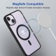 Black Clear Transparent Magsafe Back Case for iPhone 13