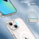 Crystal Clear Transparent Magsafe Back Case for iPhone 13