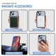 Black Clear Transparent Magsafe Back Case for iPhone 15 Plus