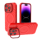 Crimson Red - TitanShield Wave Silicone Magsafe Back Case for iPhone 15 Pro