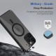 Black Clear Transparent Magsafe Back Case for iPhone 15 Pro Max