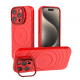 Crimson Red - TitanShield Wave Silicone Magsafe Back Case for iPhone 16 Pro