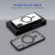 Black Clear Transparent Magsafe Back Case for iPhone X