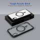 Black Clear Transparent Magsafe Back Case for iPhone XR