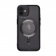 Magsafe Clear Slim with Camera Protection (Reflective Black) Silicone Back Case for iPhone 12