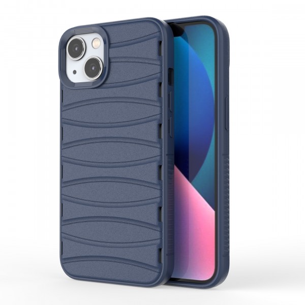 Comet Blue - Premium Soft Heat Dissipation Breathable Silicone Back Case for iPhone 13
