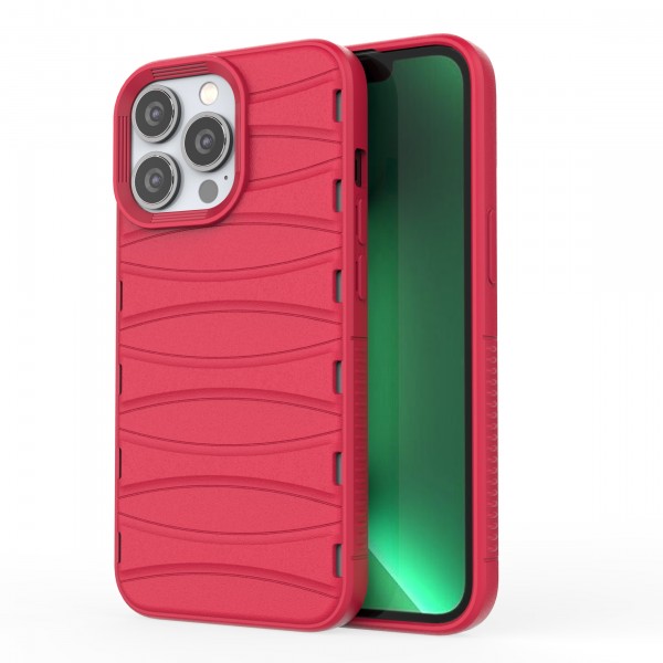 Valentine Red - Premium Soft Heat Dissipation Breathable Silicone Back Case for iPhone 13 Pro