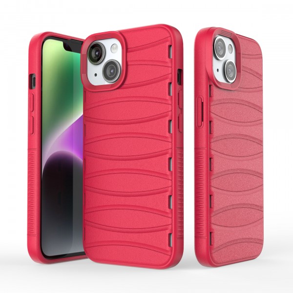 Valentine Red - Premium Soft Heat Dissipation Breathable Silicone Back Case for iPhone 14