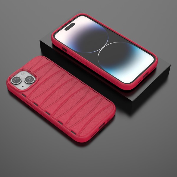 Valentine Red - Premium Soft Heat Dissipation Breathable Silicone Back Case for iPhone 15