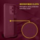 Wine Red - Matte Soft Flexible Silicone Back Case for Moto G54