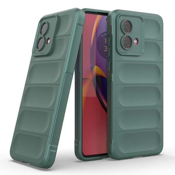 Hunter Green - Matte Soft Flexible Silicone Back Case for Moto G84