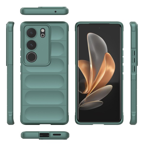 Hunter Green - Matte Soft Flexible Silicone Back Case for Vivo V29