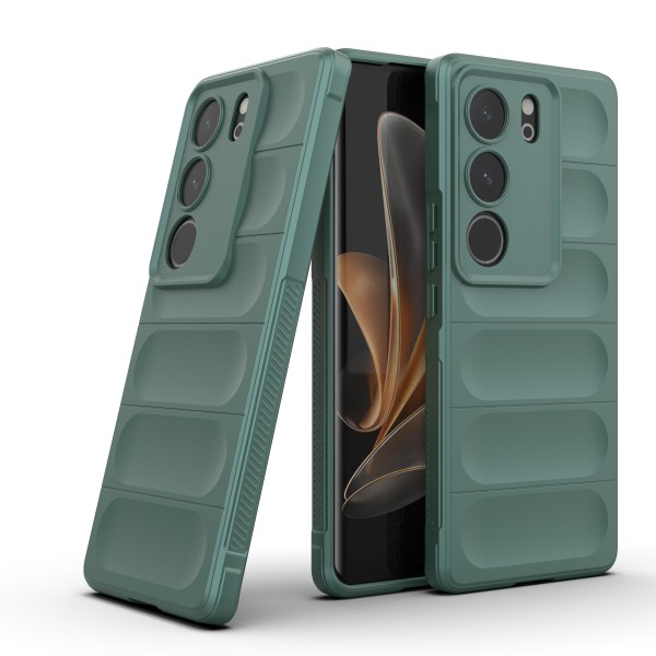 Hunter Green - Matte Soft Flexible Silicone Back Case for Vivo V29 Pro